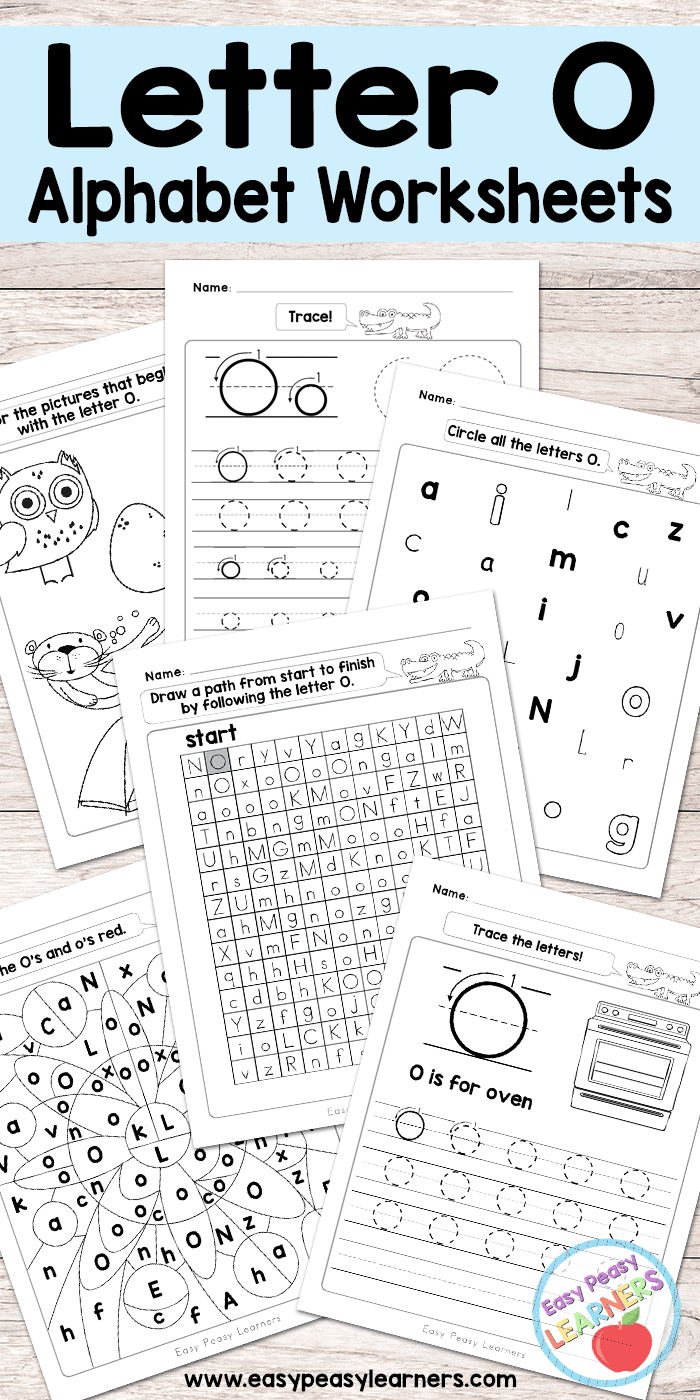 Free Printable Letter O Worksheets - Alphabet Worksheets Series - Easy