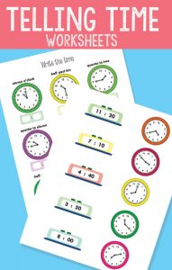 Telling time worksheets a wonderful resource for telling time revision