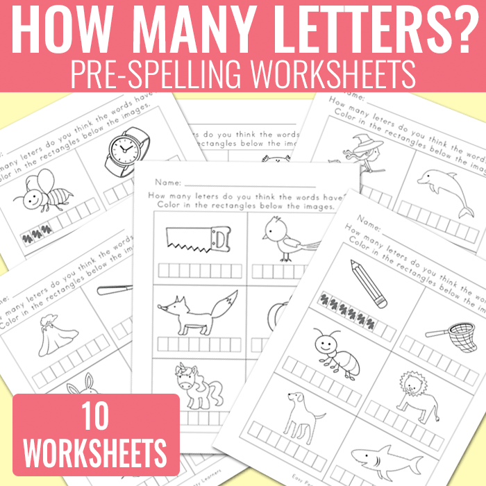How Many Letters Worksheets