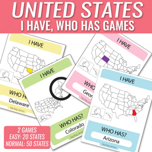 I Have Who Has United States Game