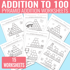 Addition Worksheets to 100