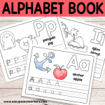 Free Printable Alphabet Book – Alphabet Worksheets for Pre-K and K