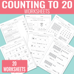 Counting to 20 Worksheets – Kindergarten Math Worksheets