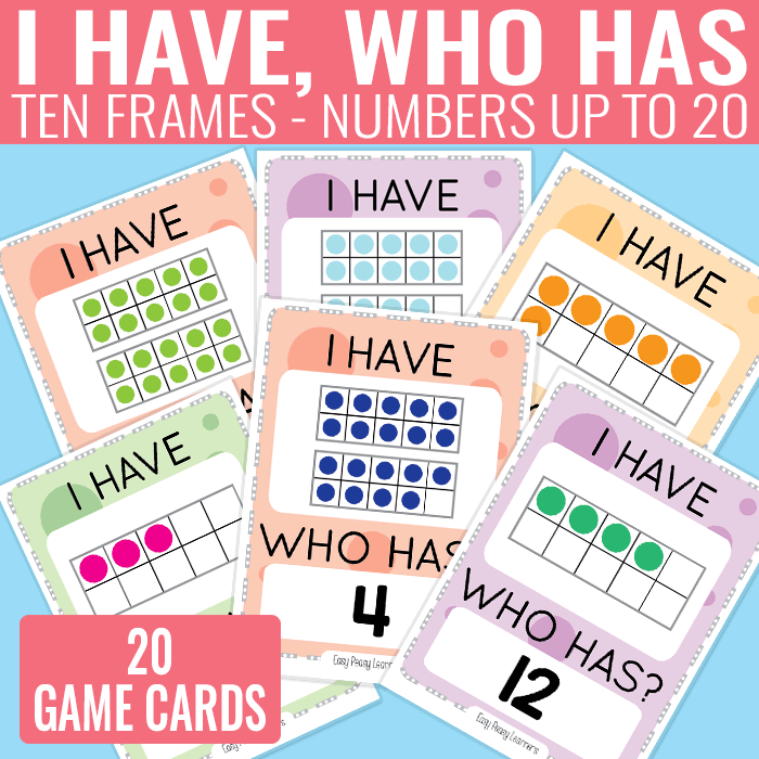 Ten Frames up to 20 Card Game