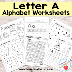 Alphabet Worksheets Letter A