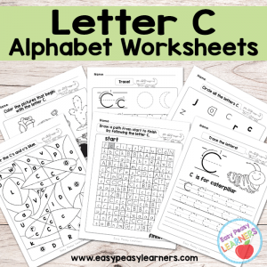Alphabet Worksheets Letter C