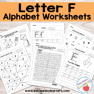 Alphabet Worksheets Letter F