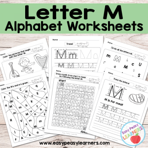Alphabet Worksheets - Letter M