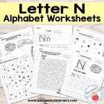 Letter N Worksheets – Alphabet Series