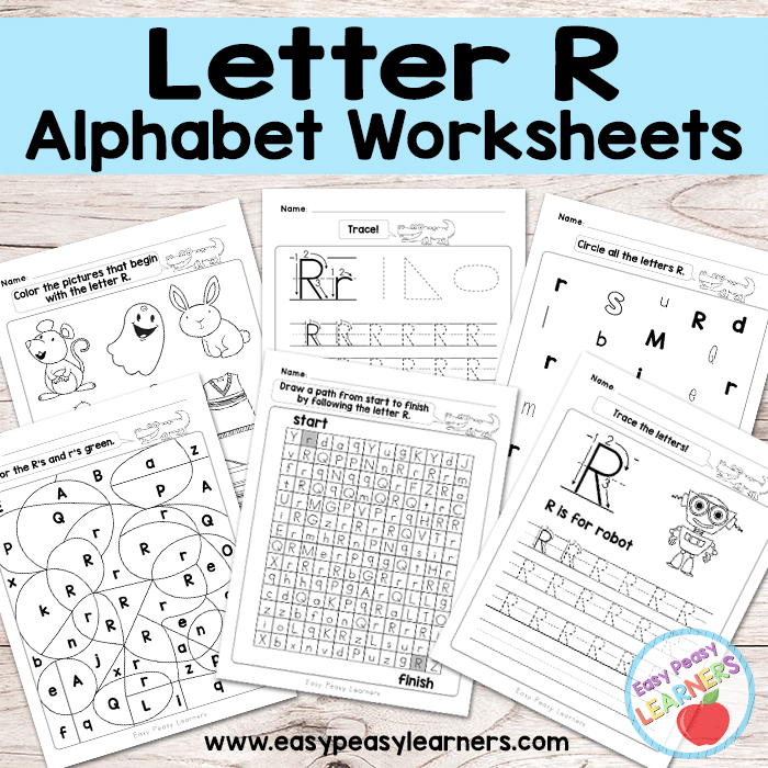 Alphabet Worksheets - Letter R