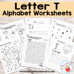 Letter T Worksheets – Alphabet Series