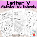 Letter V Worksheets – Alphabet Series