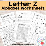 Letter Z Worksheets – Alphabet Series