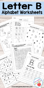 Free Printable Letter B Worksheets - Alphabet Worksheets Series