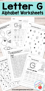 Free Printable Letter G Worksheets - Alphabet Worksheets Series
