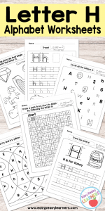 Free Printable Letter H Worksheets - Alphabet Worksheets Series