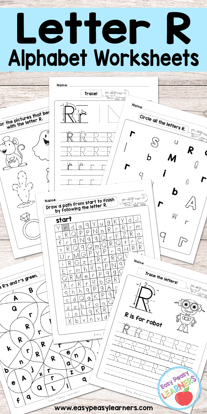 Free Printable Letter R Worksheets - Alphabet Worksheets Series