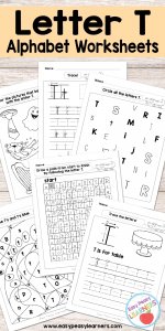 Free Printable Letter T Worksheets - Alphabet Worksheets Series