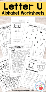 Free Printable Letter U Worksheets - Alphabet Worksheets Series