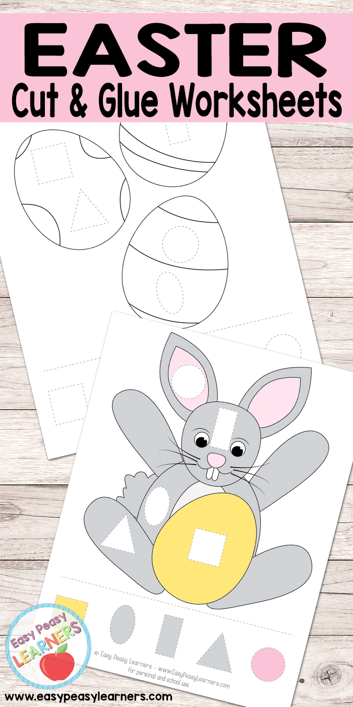 Easter - Cut and Glue Worksheets