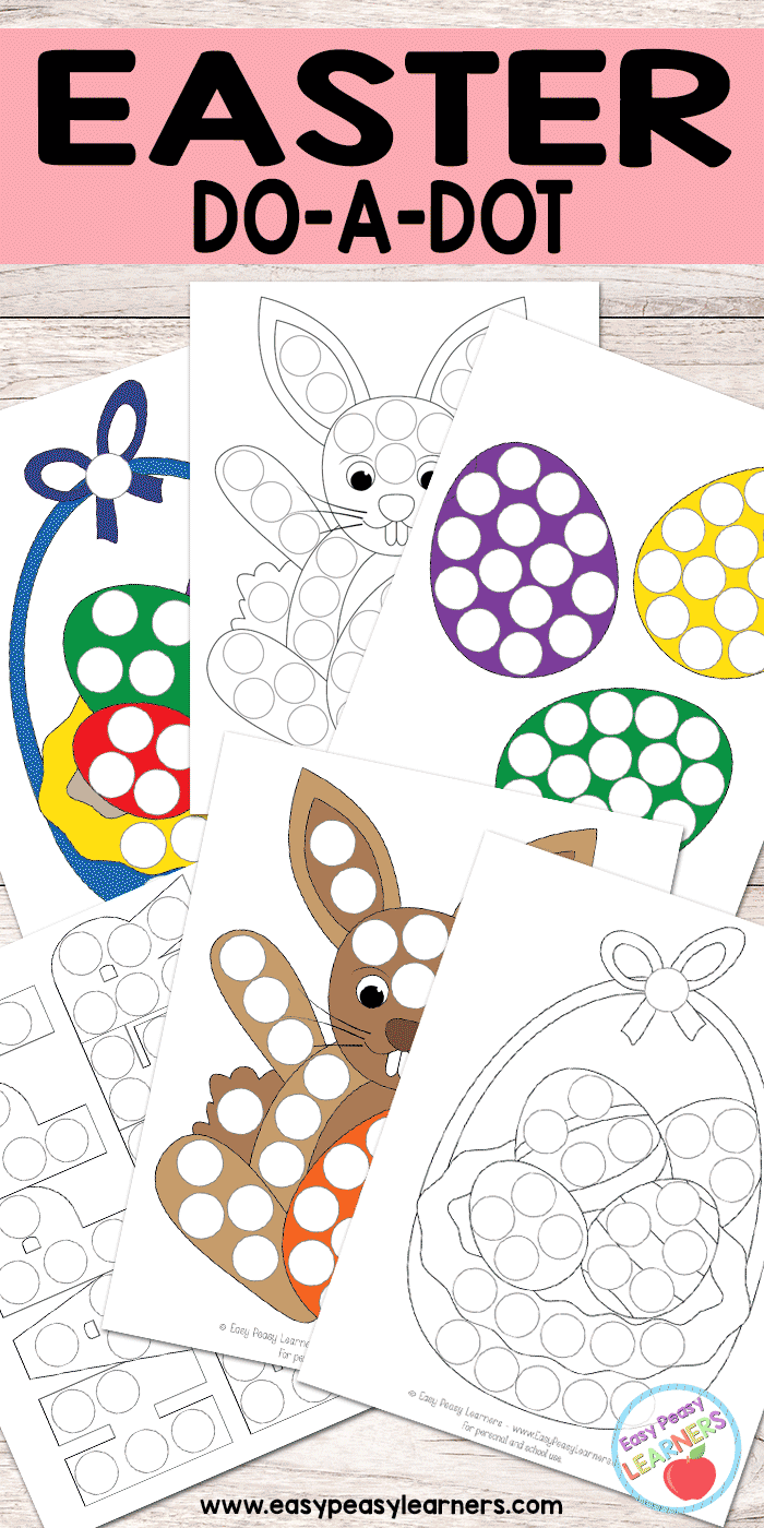 Free Easter Do a Dot Printables   Easy Peasy Learners