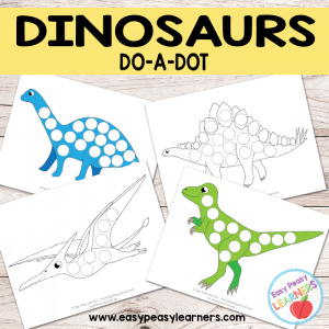 Free Dinosaur Do a Dot Printables
