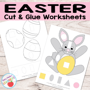 Free Easter Cut and Glue Worksheets