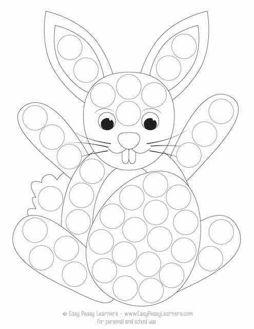 Free Easter Do a Dot Printables 2 Easy Peasy Learners