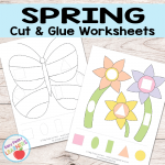Free Spring Cut and Glue Worksheets