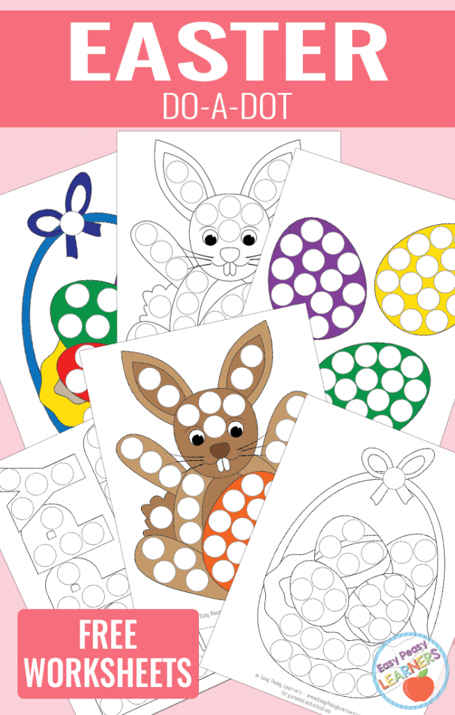 Lovely Easter Do a Dot Printables Easy Peasy Learners