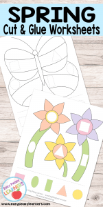 Spring - Cut and Glue Worksheets