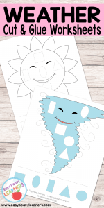Weather - Cut and Glue Worksheets