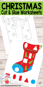 Christmas - Cut and Glue Worksheets