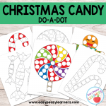 Free Christmas Candy Do a Dot Printables