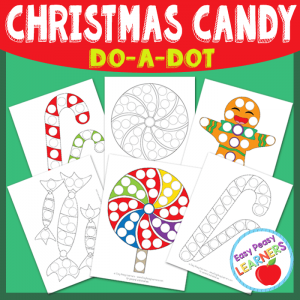 Lovely Christmas Candy Do a Dot Printables