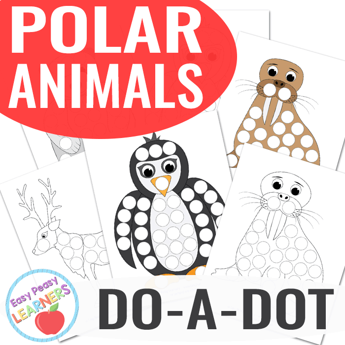Lovely Polar Animals Do a Dot Printables