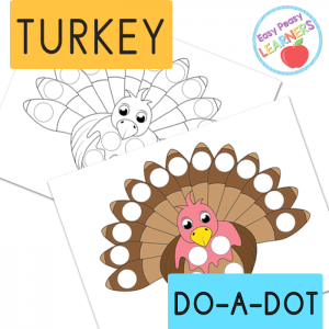 Lovely Turkey Do a Dot Printables