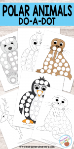 Polar Animals - Do a Dot Printables
