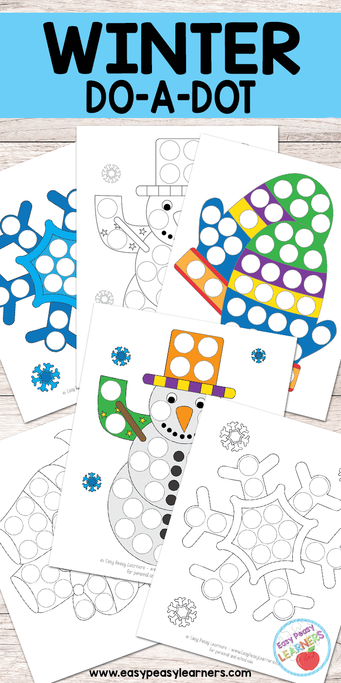 Free Winter Do A Dot Printables Easy Peasy Learners